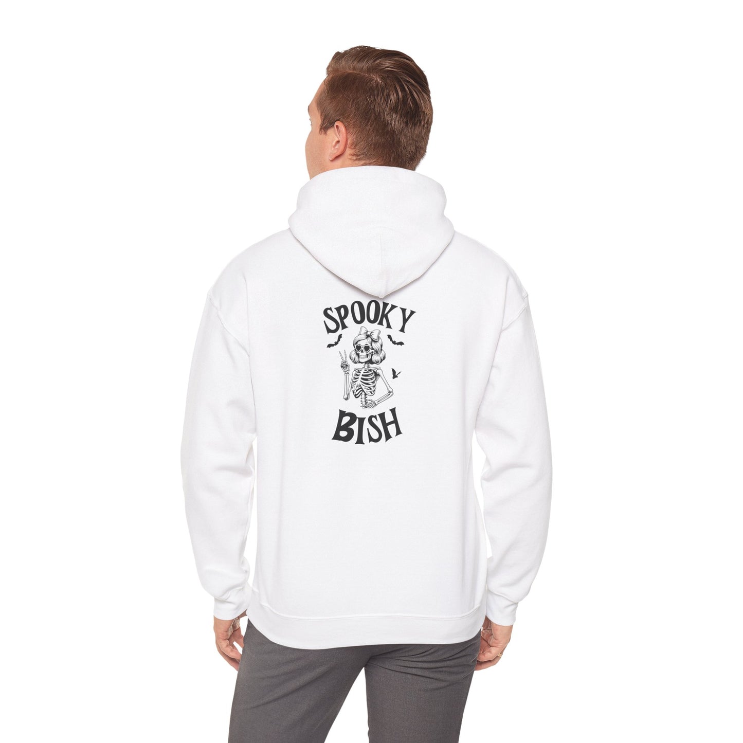 Spooky Bish Hoodie — Cute Skeleton in Sunglasses Design