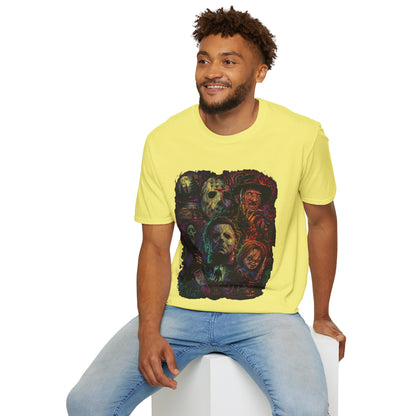 Horror Icons Collage T-Shirt —  Graphic Tee