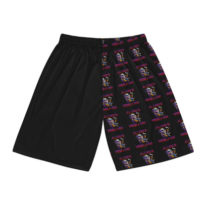 Basketball Shorts - Horror & Weed Fun Design