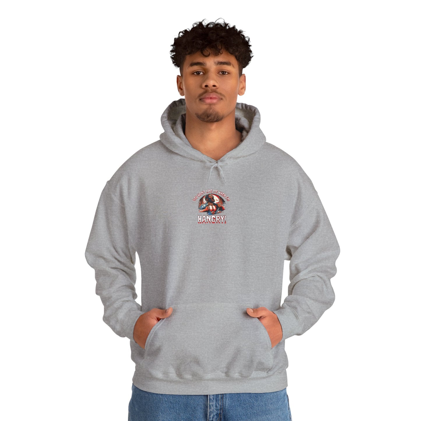 You Wont Like Me When I'm Hangry Hoodie - Werewolf Design