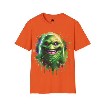 Slimey Ghost Spector Horror Fun Unisex Soft style T Shirt Men Women