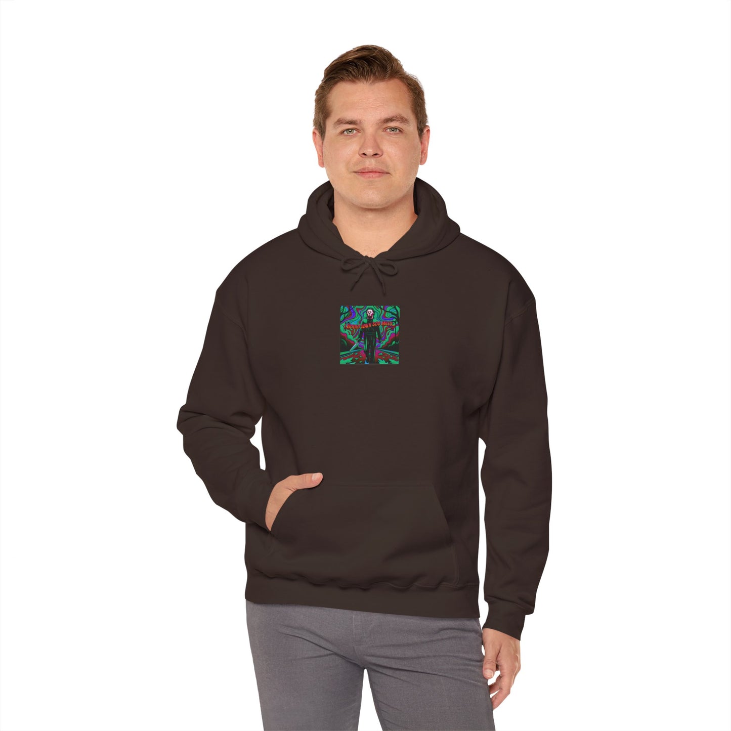 Psychedelic Road Trip Michael Hoodie – "Would Walk 500 Miles" Graphic Pullover