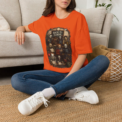 "Back to School" Horror Movie Character Class Portrait - T Shirt