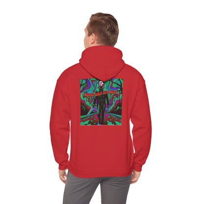 Psychedelic Road Trip Michael Hoodie – "Would Walk 500 Miles" Graphic Pullover