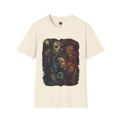 Horror Icons Collage T-Shirt —  Graphic Tee