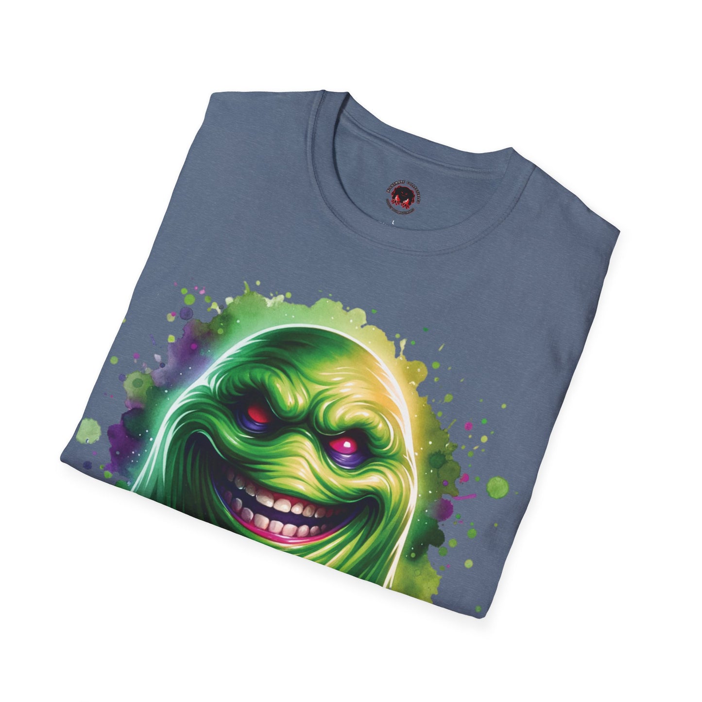 Slimey Ghost Spector Horror Fun Unisex Soft style T Shirt Men Women