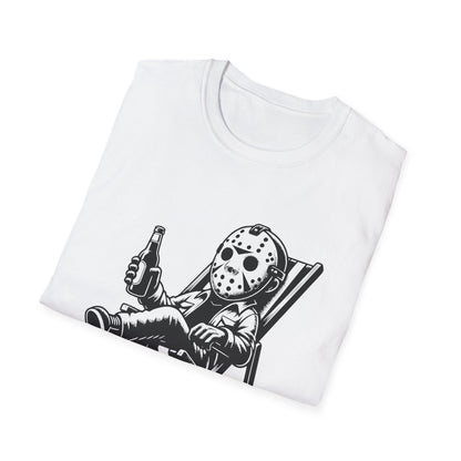Jason Relaxing Graphic Tee — Funny Horror Movie T-Shirt