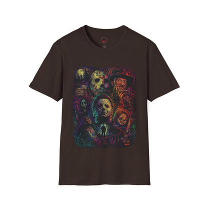 Horror Icons Collage T-Shirt —  Graphic Tee