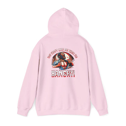 You Wont Like Me When I'm Hangry Hoodie - Werewolf Design
