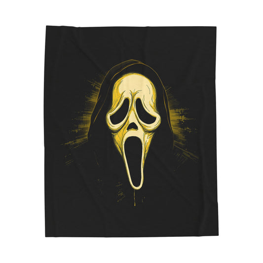 Ghostface Velveteen Plush Blanket Scream Mask Horror Throw