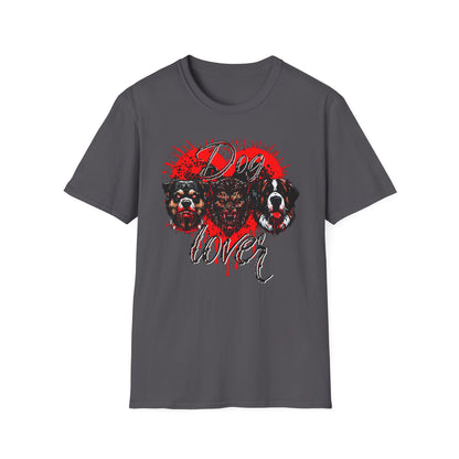 Dog Lover Hounds Of Hell Bloody heart Horror Fun Unisex Softstyle T-Shirt Animal Dark Humor Shirt