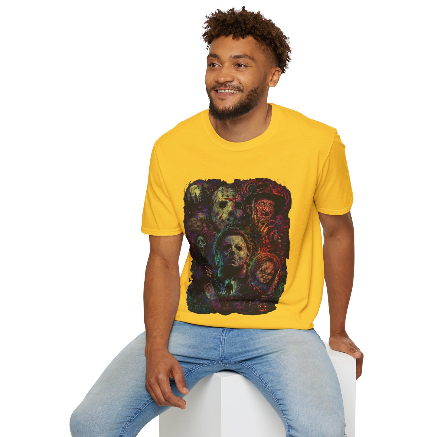 Horror Icons Collage T-Shirt —  Graphic Tee