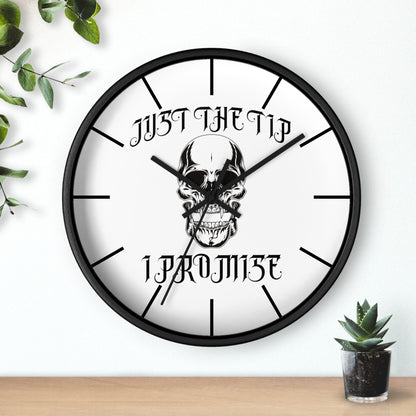 Vampire Just The Tip I Promise Wall Clock