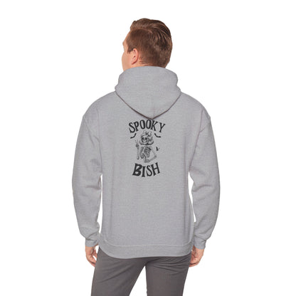Spooky Bish Hoodie — Cute Skeleton in Sunglasses Design