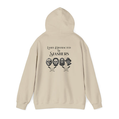 Horror Slasher Hoodie — Classic Masked Killers Graphic Sweatshirt