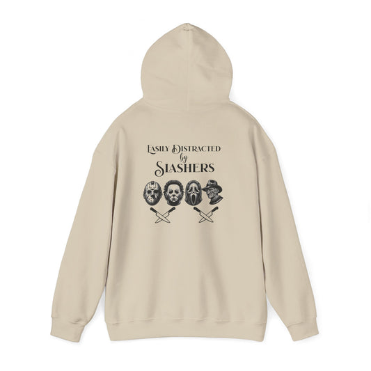 Horror Slasher Hoodie — Classic Masked Killers Graphic Sweatshirt