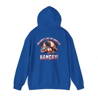 You Wont Like Me When I'm Hangry Hoodie - Werewolf Design