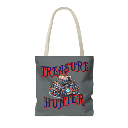 Treasure Hunter Retro Video Gamer Tote Bag (AOP) Collectors Vintage Games and Gaming