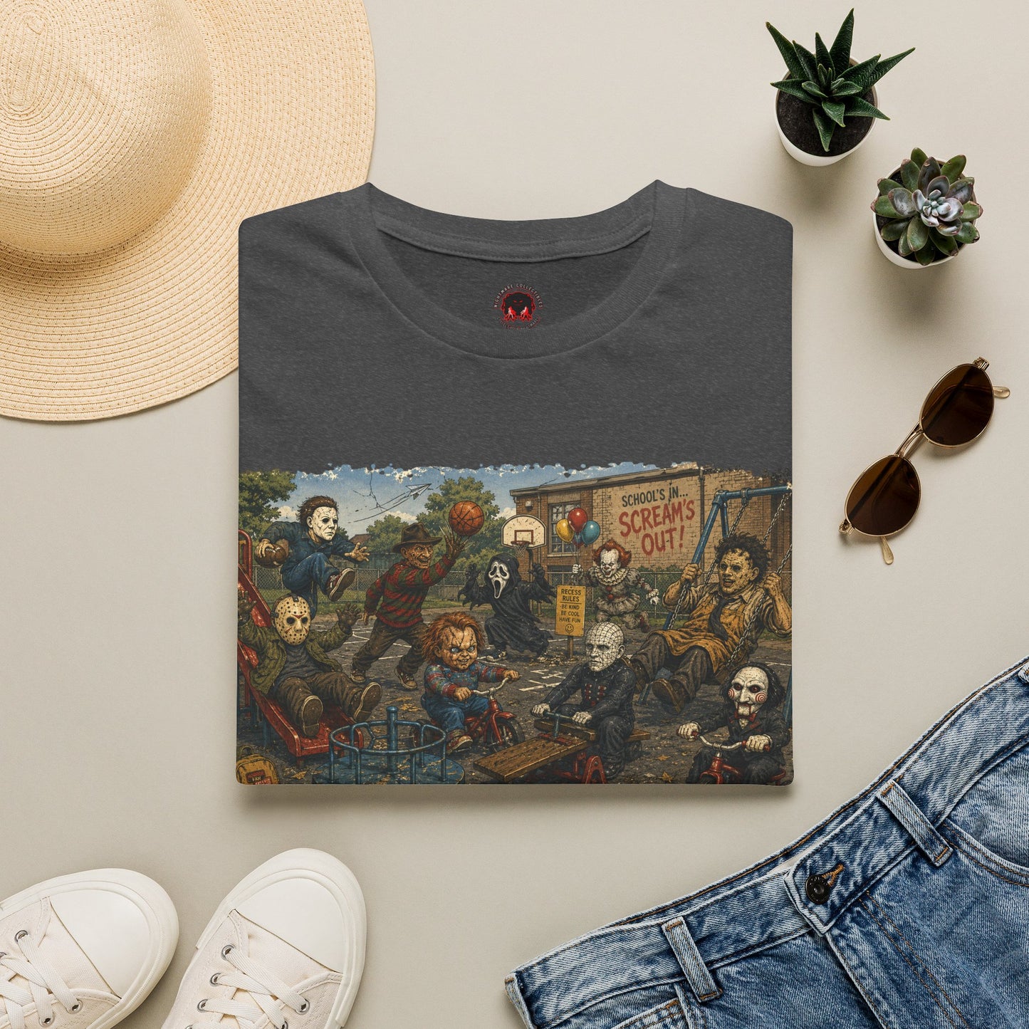 Horror Icons Recess T-Shirt — 'Screams Out' Horror Tee