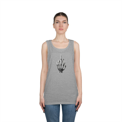Skeleton Hand Middle Finger Tank Top – Edgy Skull Finger
