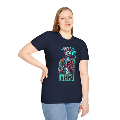 Brain Washing "Obey" Cell Phone Design - Unisex T-Shirt