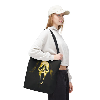 Spooky Scream Tote Bag — Ghost Face Design