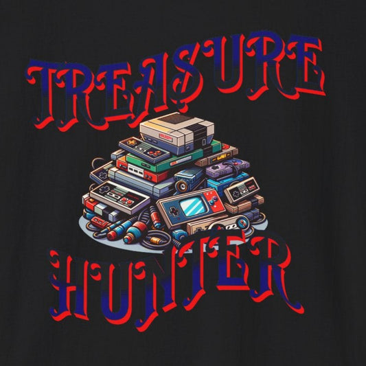 Treasure Hunter Retro Video Game Soft Style T-Shirt Gamer Collector Fun Funny