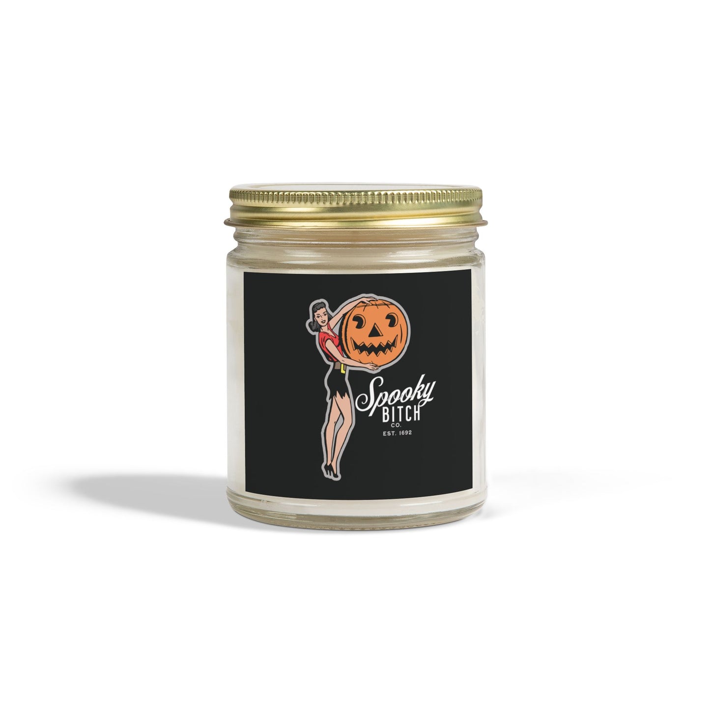 Scented Candle - Fun Witch Design, Gothic, Spooky Bitch Company (4oz, 9oz)