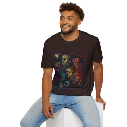 Horror Icons Collage T-Shirt —  Graphic Tee