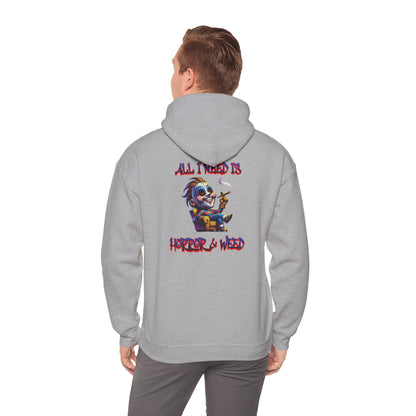 All I need is Horror & W**d Unisex Heavy Blend™ Hooded Sweatshirt