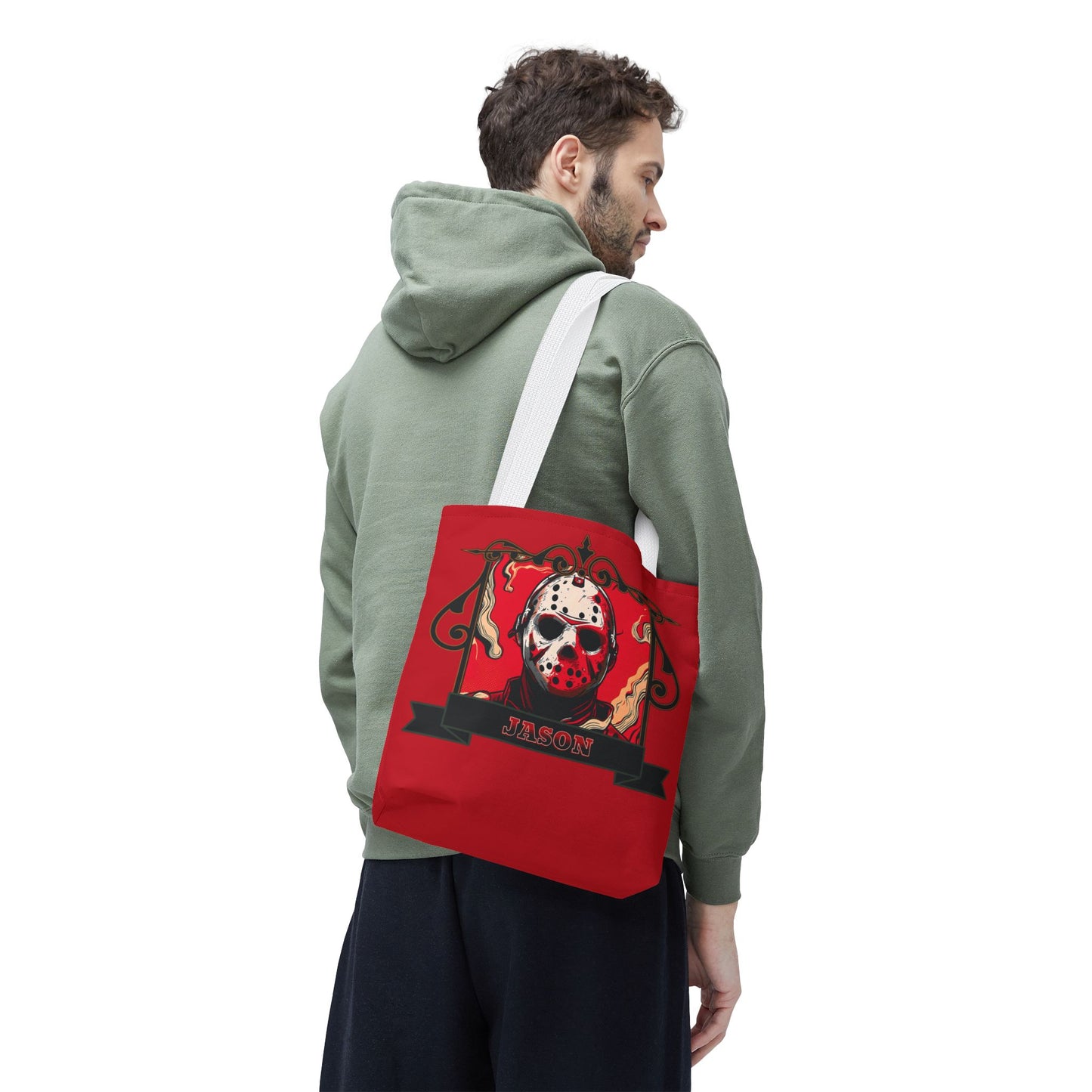 Vintage Jason Hockey Mask Tote Bag