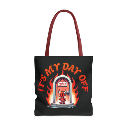 Little Devil It's My Day Off Shoulder Carry Tote Bag (AOP)