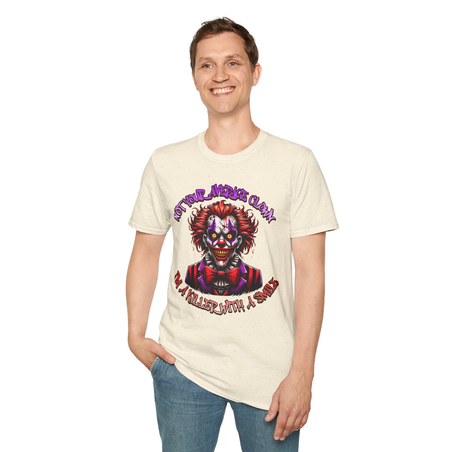 Not Your Average Clown Scary Horror Fun Unisex Soft style T-Shirt