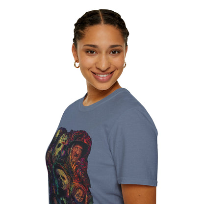 Horror Icons Collage T-Shirt —  Graphic Tee