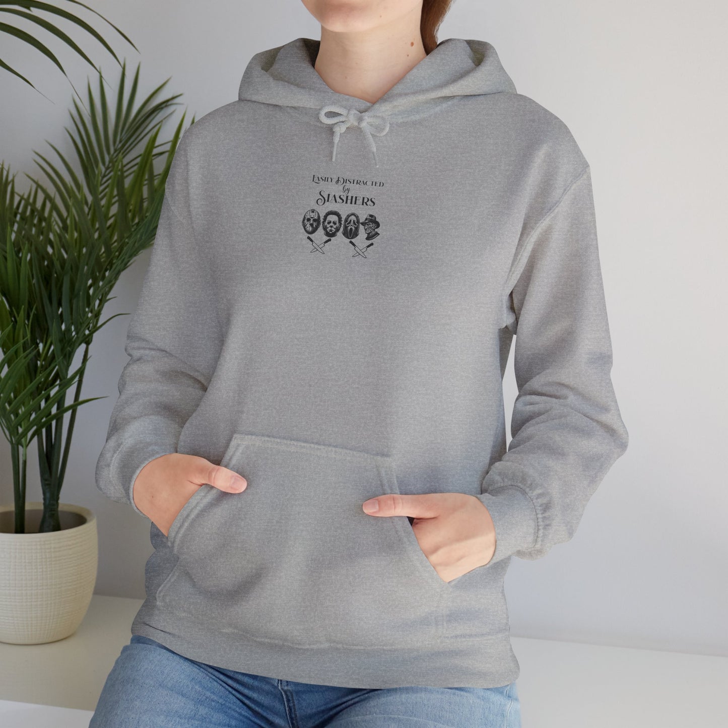 Horror Slasher Hoodie — Classic Masked Killers Graphic Sweatshirt