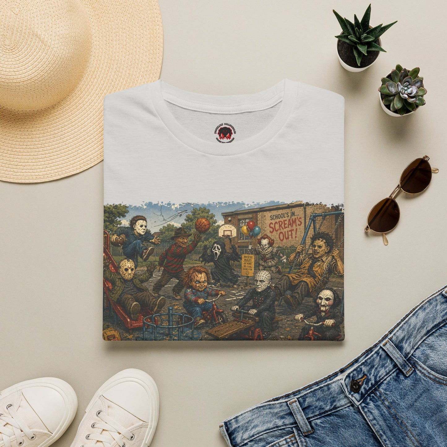 Horror Icons Recess T-Shirt — 'Screams Out' Horror Tee