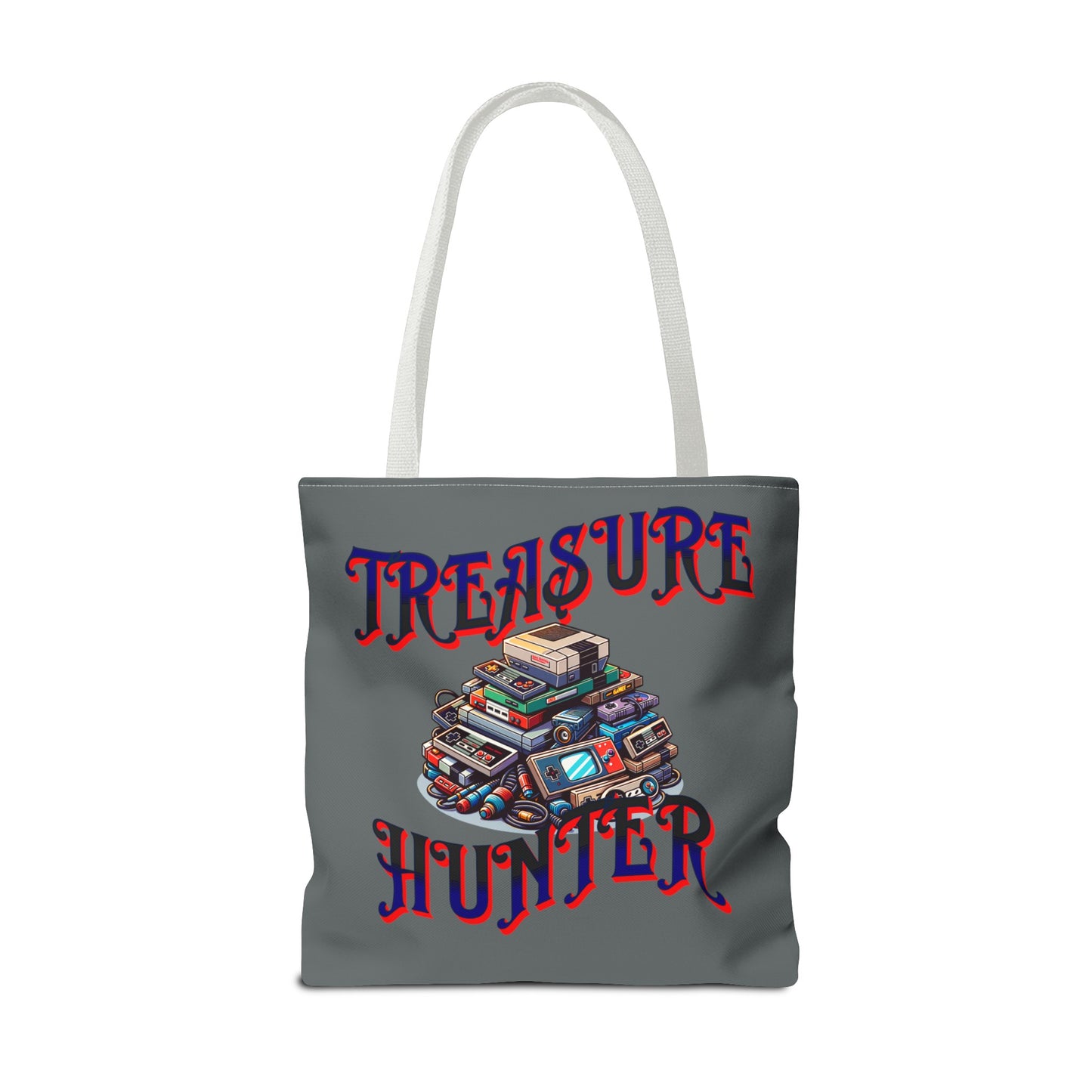 Treasure Hunter Retro Video Gamer Tote Bag (AOP) Collectors Vintage Games and Gaming