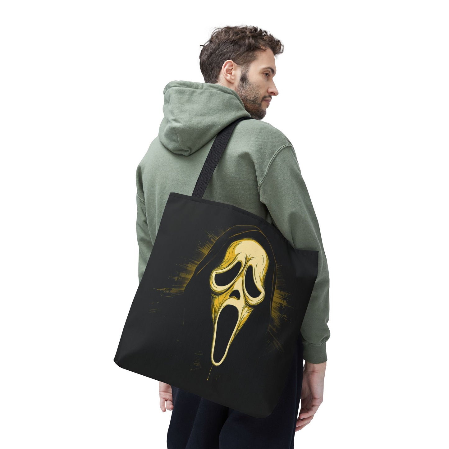 Spooky Scream Tote Bag — Ghost Face Design