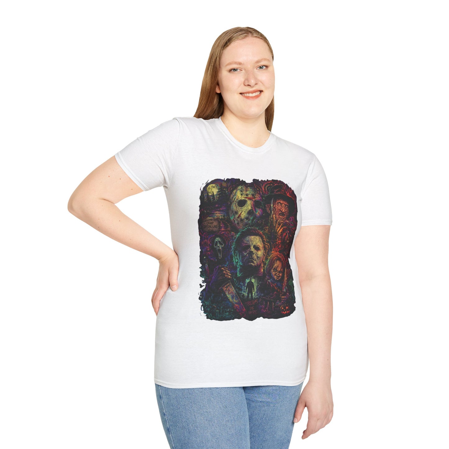 Horror Icons Collage T-Shirt —  Graphic Tee