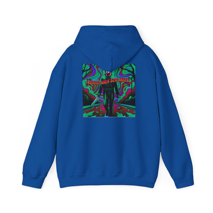 Psychedelic Road Trip Michael Hoodie – "Would Walk 500 Miles" Graphic Pullover