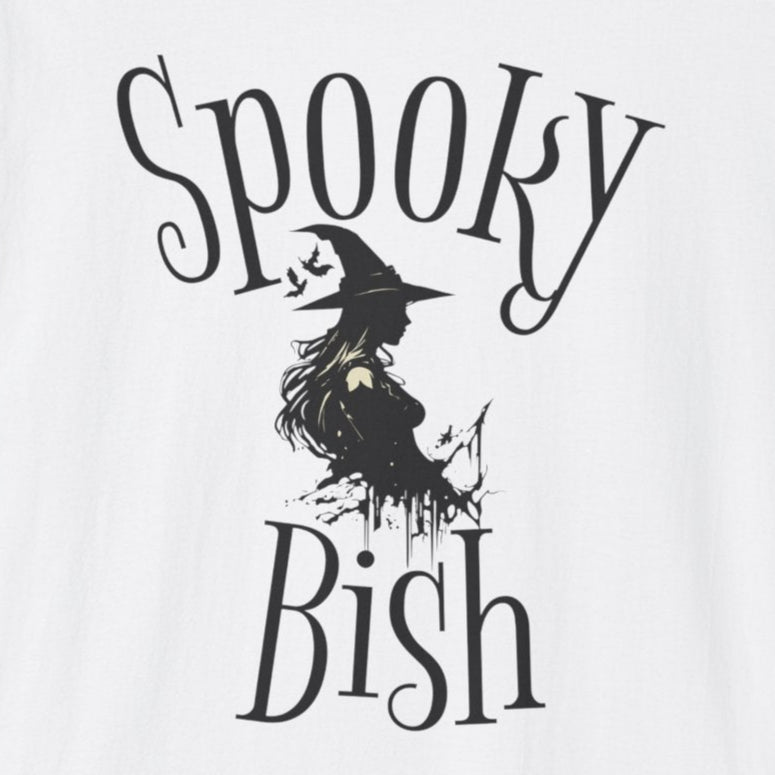 Spooky Bish Witch Gothic Unisex Softstyle T-Shirt Horror Fun