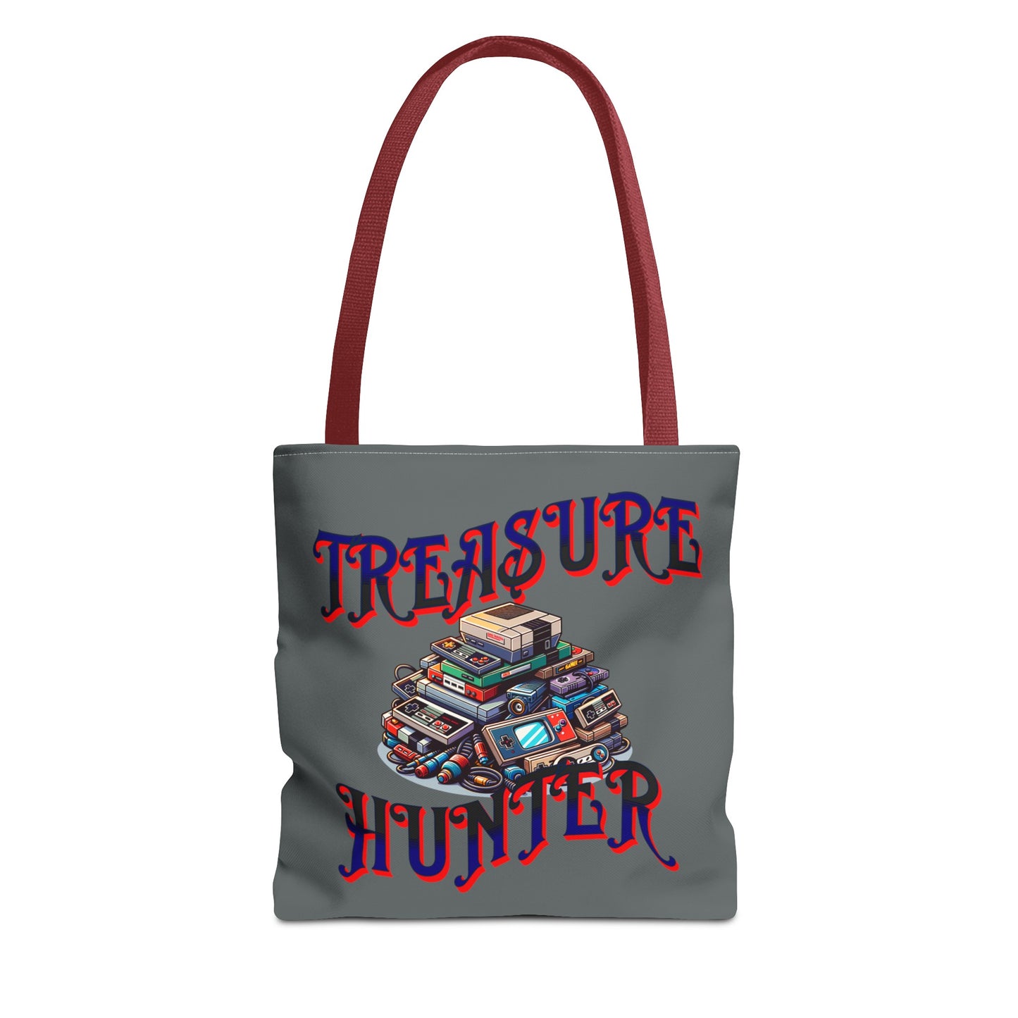 Treasure Hunter Retro Video Gamer Tote Bag (AOP) Collectors Vintage Games and Gaming