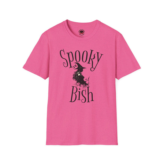 Spooky Bish Witch Gothic Unisex Softstyle T-Shirt Horror Fun