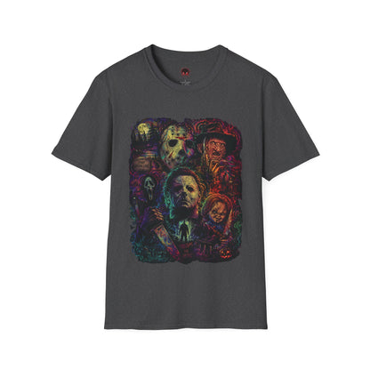 Horror Icons Collage T-Shirt —  Graphic Tee