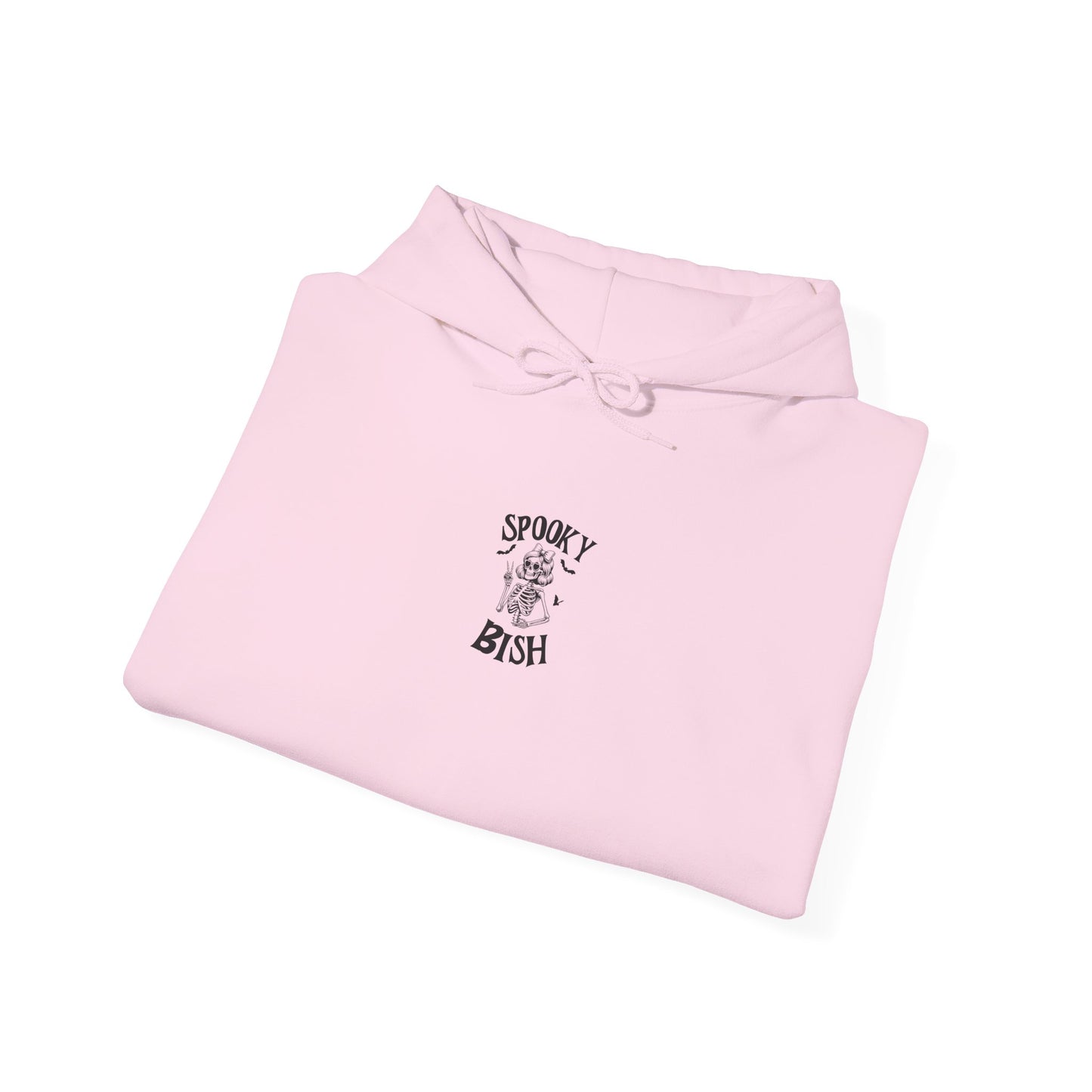 Spooky Bish Hoodie — Cute Skeleton in Sunglasses Design