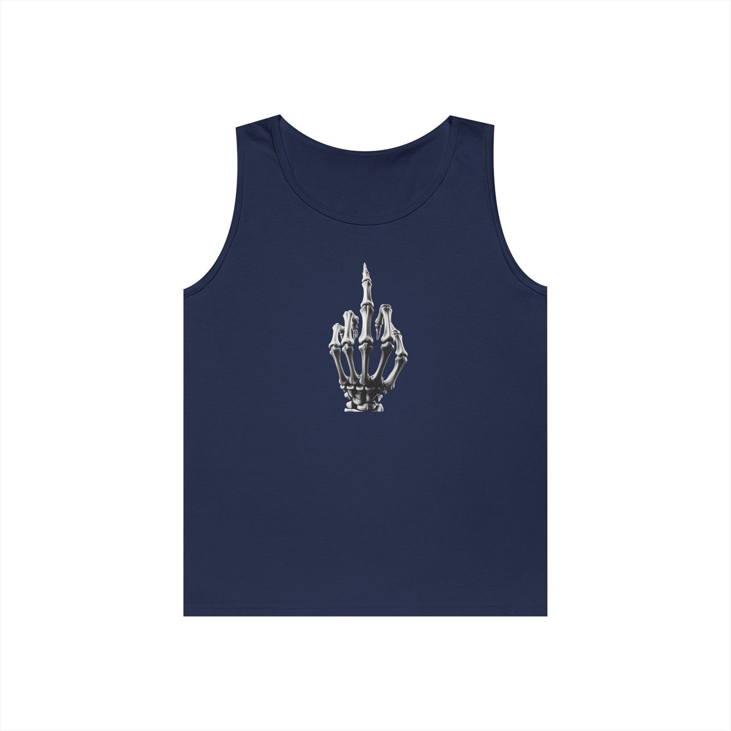 Skeleton Hand Middle Finger Tank Top – Edgy Skull Finger