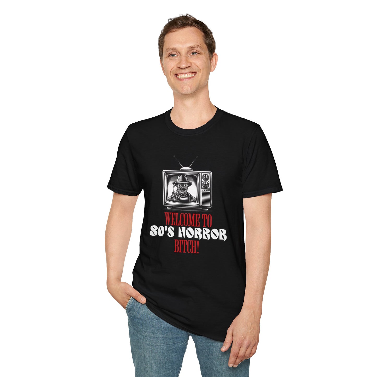 Welcome To 80's Horror B*tch! Unisex T-Shirt, Freddy Classic Quote Inspired