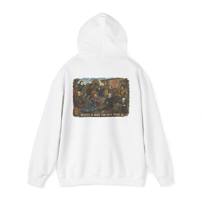 Horror Icons Illustration “Recess Is More Fun With Friends” - Hoodie