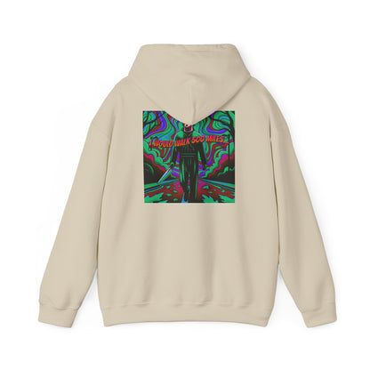 Psychedelic Road Trip Michael Hoodie – "Would Walk 500 Miles" Graphic Pullover