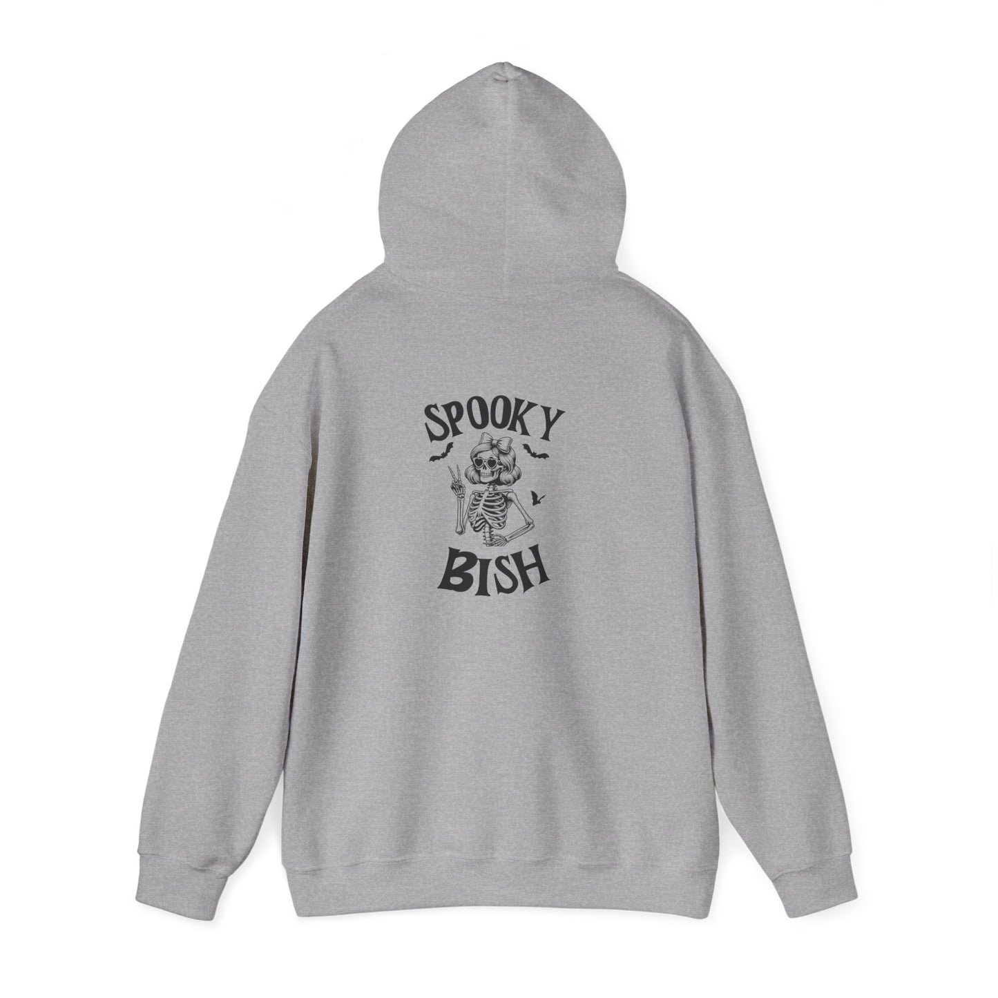 Spooky Bish Hoodie — Cute Skeleton in Sunglasses Design
